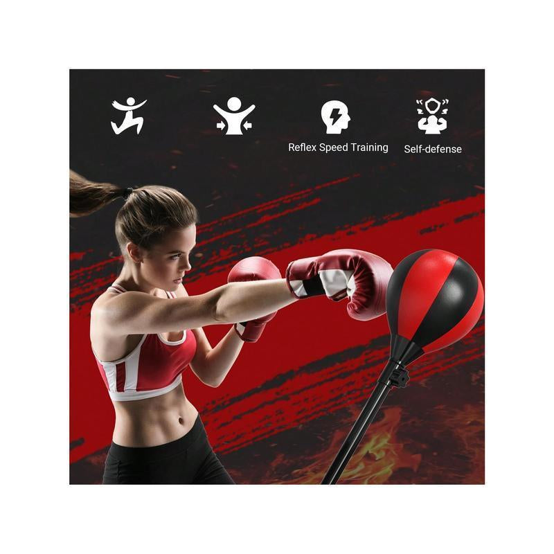 Punching Bag with Stand, Boxing Bag Height Adjustable - Speed Bag for Training, Boxing Equipment, Stress Relief & Fitness