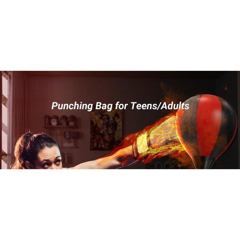 Punching Bag with Stand, Boxing Bag Height Adjustable - Speed Bag for Training, Boxing Equipment, Stress Relief & Fitness