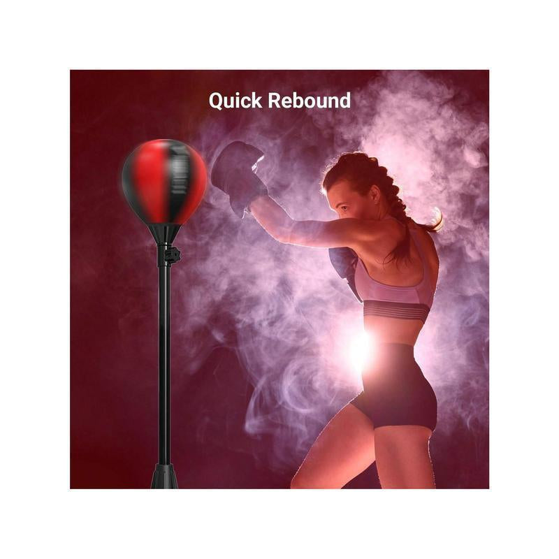 Punching Bag with Stand, Boxing Bag Height Adjustable - Speed Bag for Training, Boxing Equipment, Stress Relief & Fitness