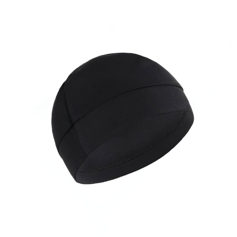 Unisex Plain Color Multifunctional Skull Caps, Gifts for Girlfriend, Black Summer Sportive Beanie Fitted Hat Modern Cap for Men & Women, Stretchy Helmet Liner Hat,Biking Accessory for Back to School, Birthday Outfit,Gifts for Father