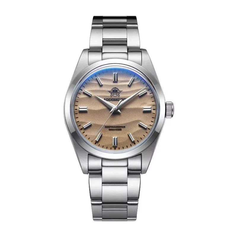 Hot Sale AD2030 Quartz Watch Simple 10Bar Steel Dive Wristwatch Bubble Mirror Pot Cover Glass Sports 36Mm Men Watches