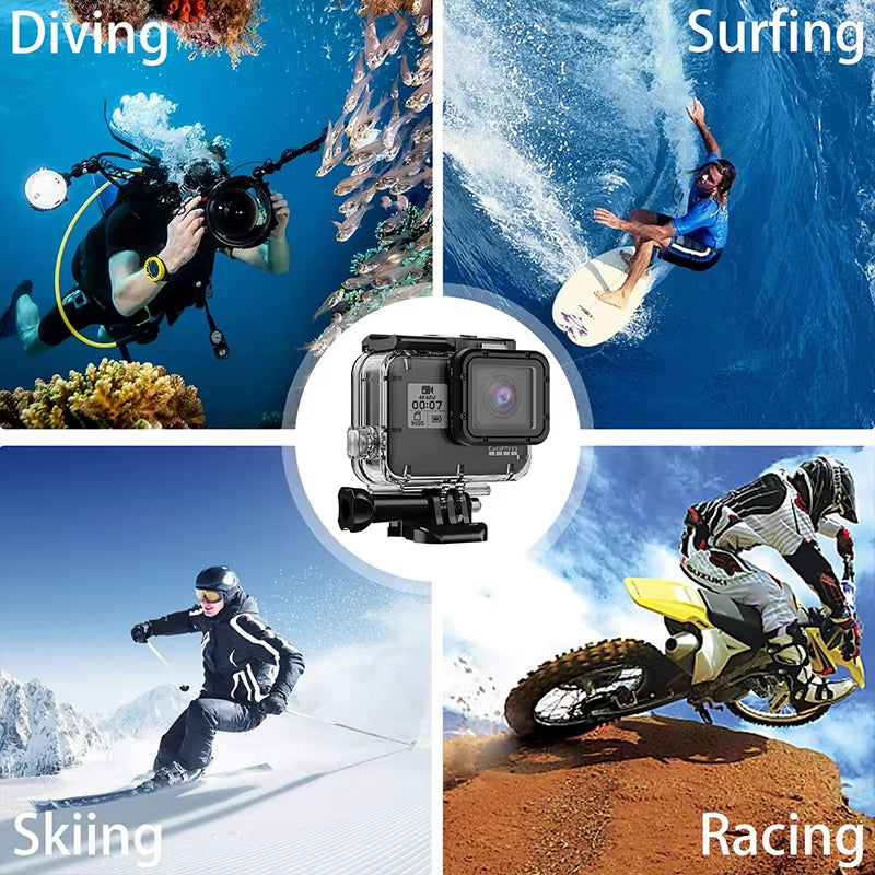 Hero 5 6 7 Black Waterproof Housing Case Underwater Driving for Go Pro 5 6 Protective Dive Cover Action Camera Accessoris