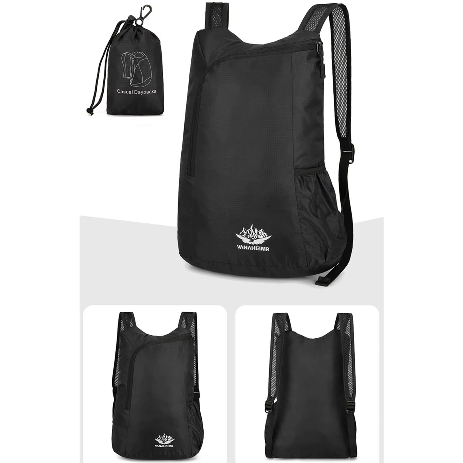 Ultralight Waterproof Folding Backpack for Men and Women - High-Volume Portable Daypack for Outdoor Sports and Travel