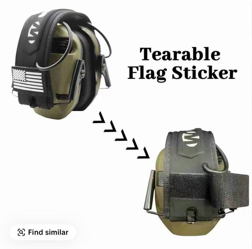 Electronic Hearing Protector, Noisereduction Earmuffs, Head Mounted Wired Earmuffshearing Protection-Earphone for Shooting, Hunting,Outdoor Activities,Halloween Gifts, Christmas Gifts.