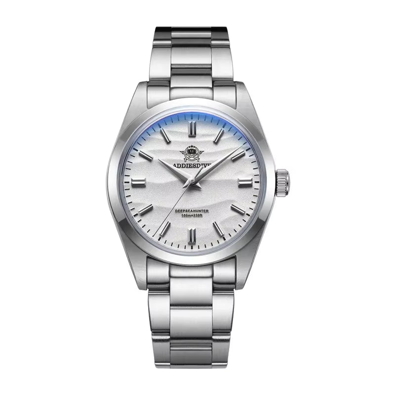 Hot Sale AD2030 Quartz Watch Simple 10Bar Steel Dive Wristwatch Bubble Mirror Pot Cover Glass Sports 36Mm Men Watches