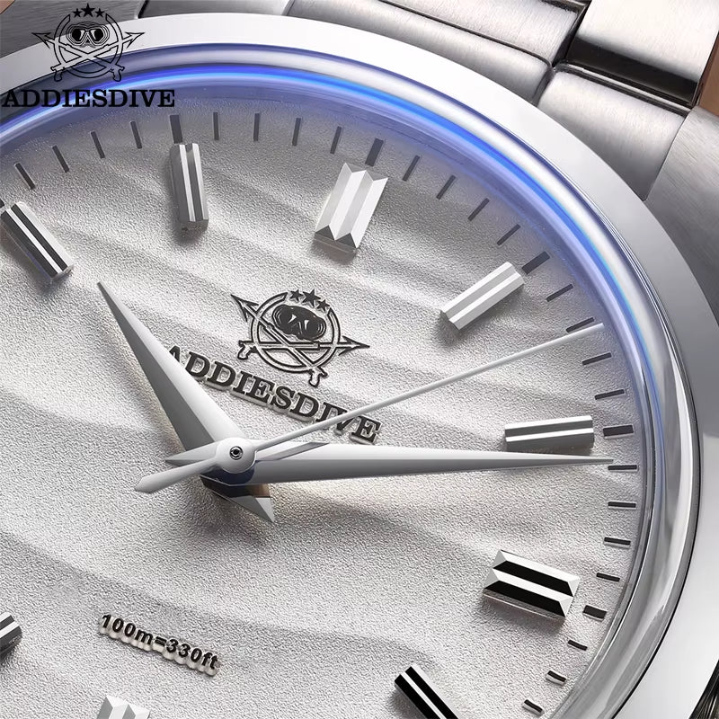Hot Sale AD2030 Quartz Watch Simple 10Bar Steel Dive Wristwatch Bubble Mirror Pot Cover Glass Sports 36Mm Men Watches