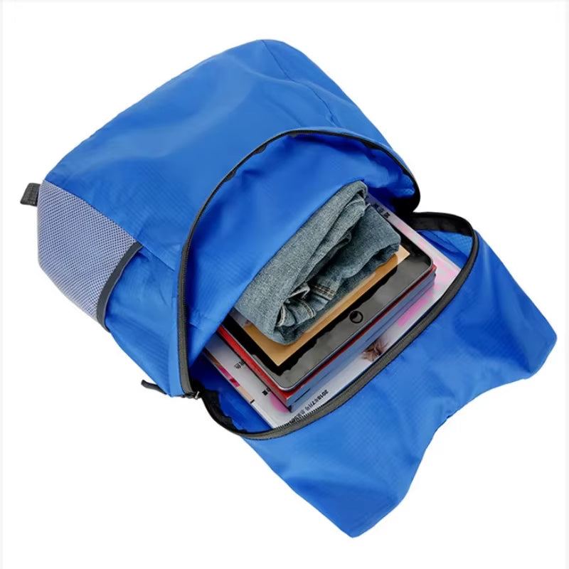 Ultralight Waterproof Folding Backpack for Men and Women - High-Volume Portable Daypack for Outdoor Sports and Travel
